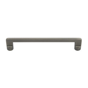Sleek dark-grey-colored metal bar with a modern design, perfect for contemporary interiors.