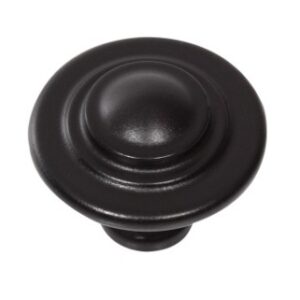 Portsea Satin Black Premium Cabinet Knob M4E