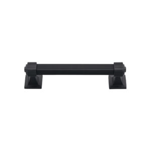 Metropolis Matt Black Cabinet Handle MET3-128-B