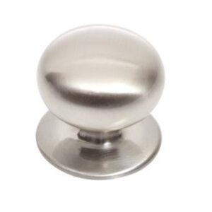 Equipe Satin Nickel Knob with Backplate  MOD119-S