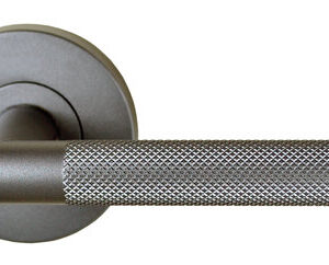 Nidus Gunmetal Domici Knurled Door Lever - GG
