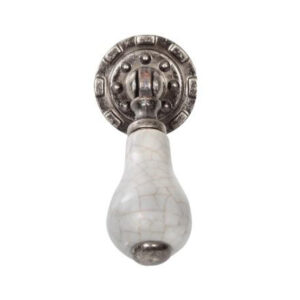 Crazed grey Porcelain Tear Drop Handle VS106