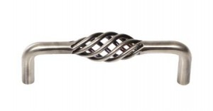 Portsea Pewter Basketweave Cabinet handle  VS14P