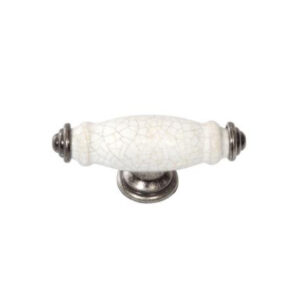 Versailles White Porcelain T Knob   VS1C