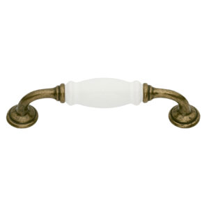 Versailles White Porcelain and Antique Brass Handle  VS56