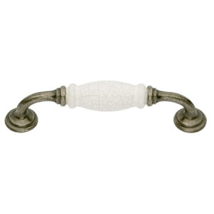 Versailles Crazed Ivory Porcelain Cabinet handle  VS57