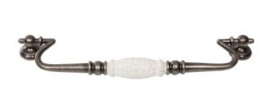 Versailles White Crazed Porcelain Swivel Handle  VS5D