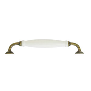 Versailles White Porcelain Cabinet Handle  VS6L