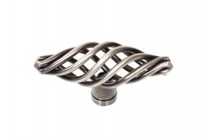 Versailles Portsea pewter Cage T Knob VS7P