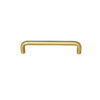 Sleek gold-colored metal bar with a modern design, perfect for contemporary interiors.