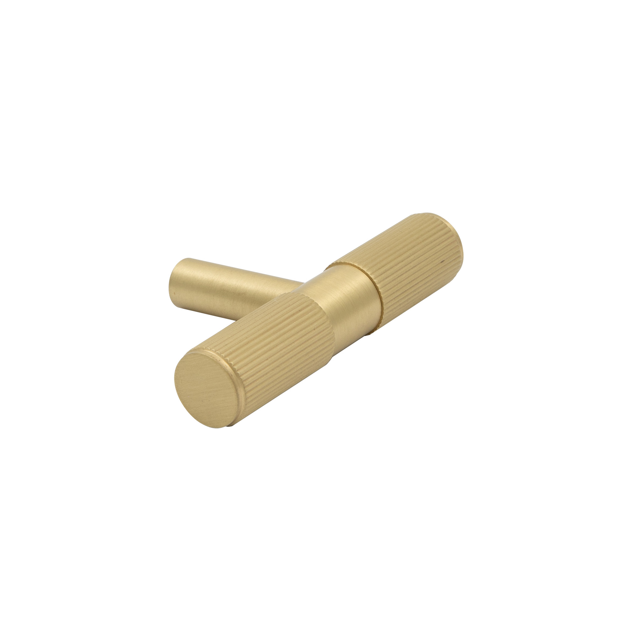 6522-MSB Windsor golden colored door knob on a white background